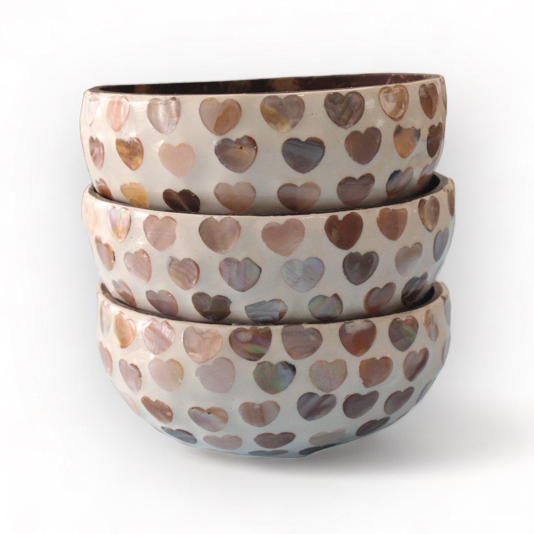 Heart Seashell Coconut Bowl (500ml)