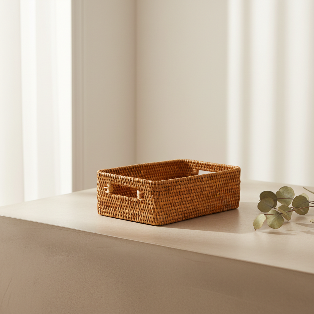 RATTAN UTILITY BASKET