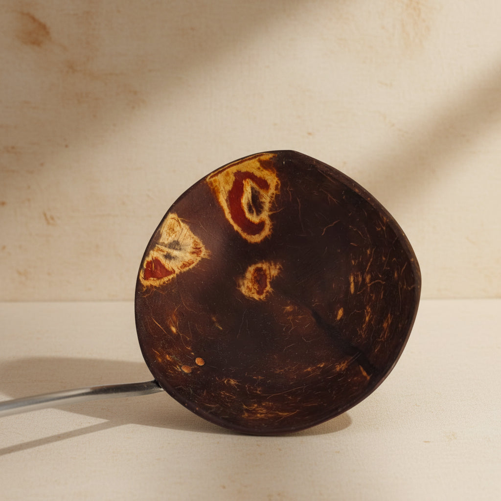 LARGE STEEL SQUARE HANDLE LADLE