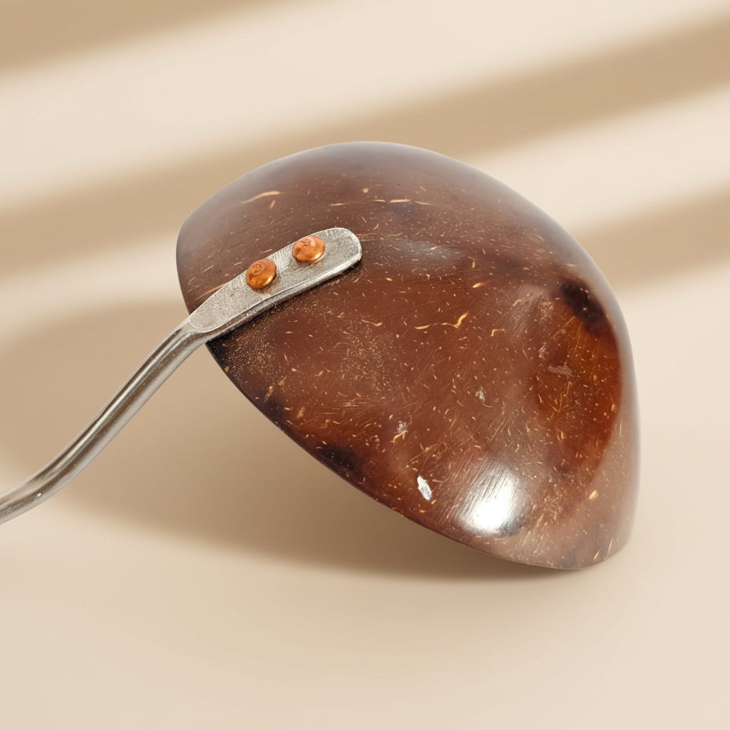 LARGE STEEL SQUARE HANDLE LADLE