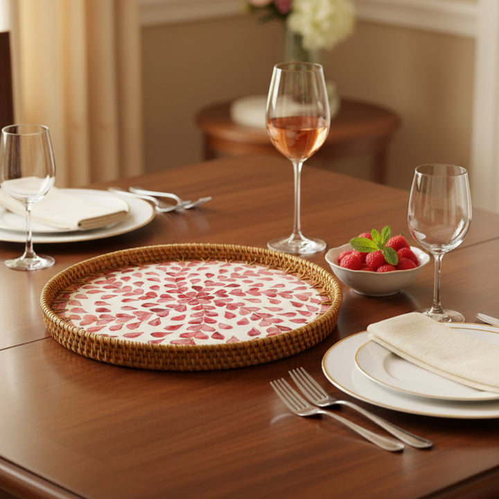 ROSE PETAL SEASHELL TRAY