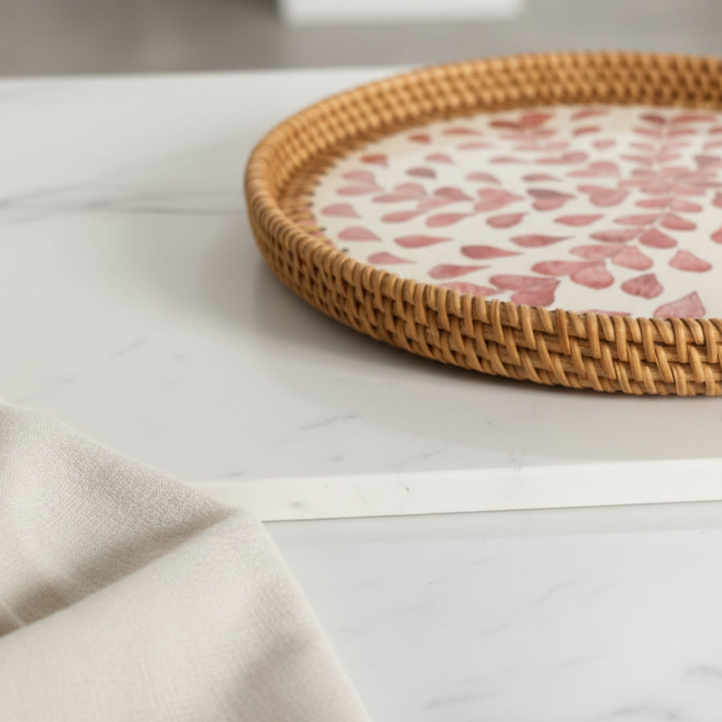 ROSE PETAL SEASHELL TRAY