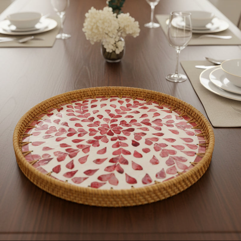 ROSE PETAL SEASHELL TRAY