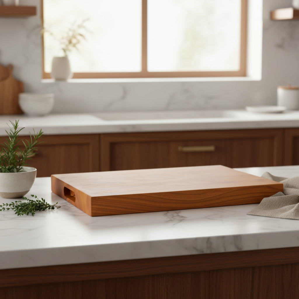 TEAK CUTTING BOARD L