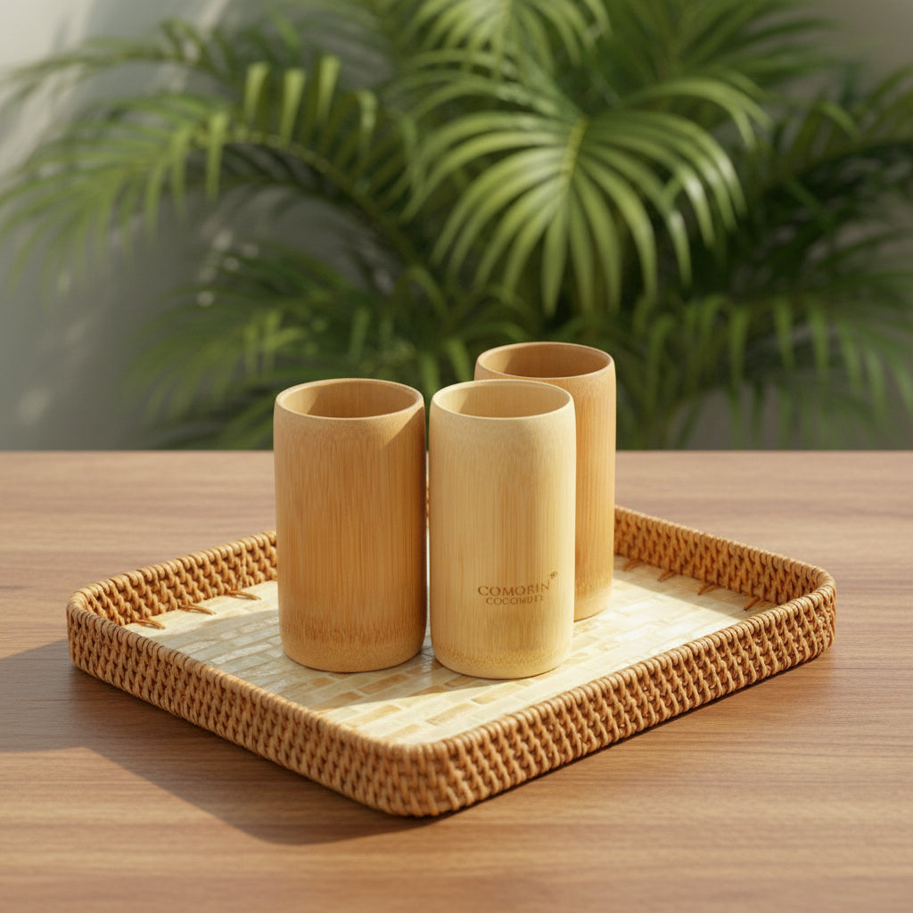 GOLDEN BRICKS SQUARE SEASHELL TRAY