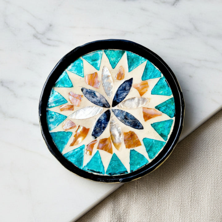 6 PC SEASHELL COASTER SET