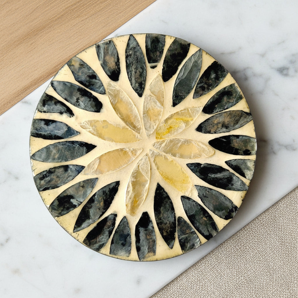 6 PC SEASHELL COASTER SET