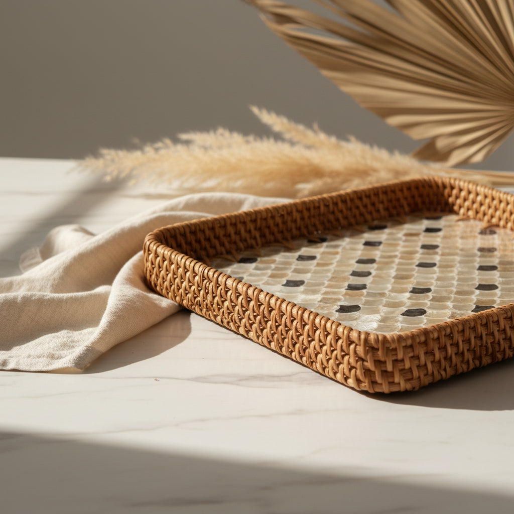 SCALES SQUARE SEASHELL TRAY