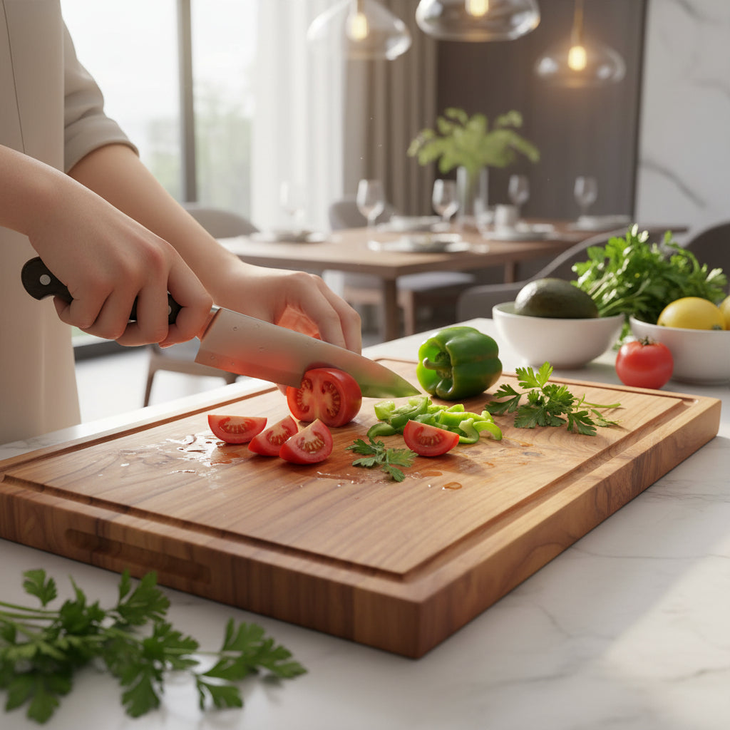 TEAK CUTTING BOARD M