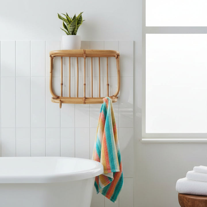 SHELF WITH CLOTH HANGER