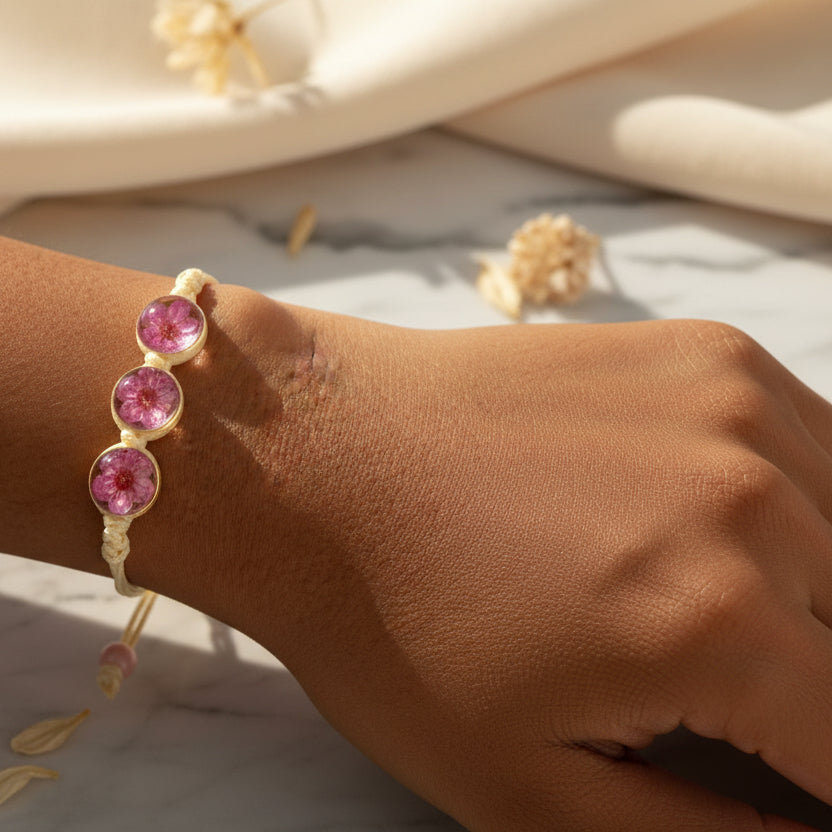 REAL FLOWER BRACELET
