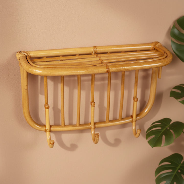 SHELF WITH CLOTH HANGER