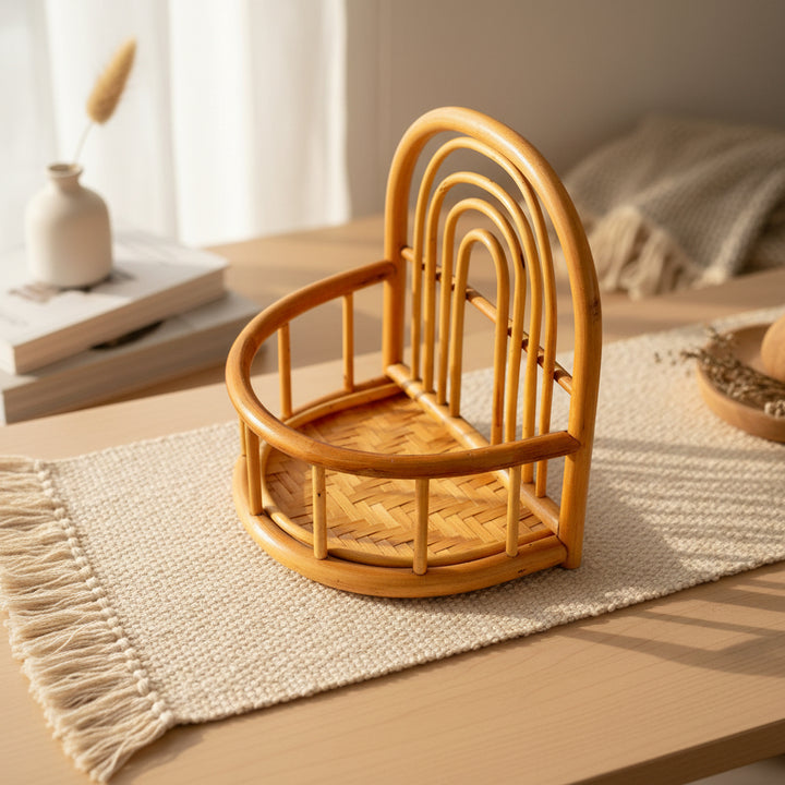 RATTAN WALL HANGING SHELF