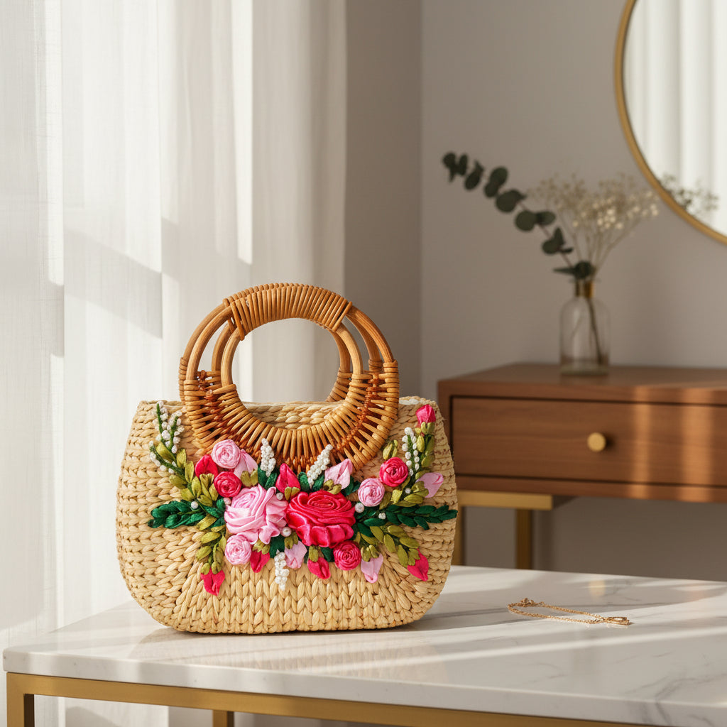 FLORAL HANDBAG