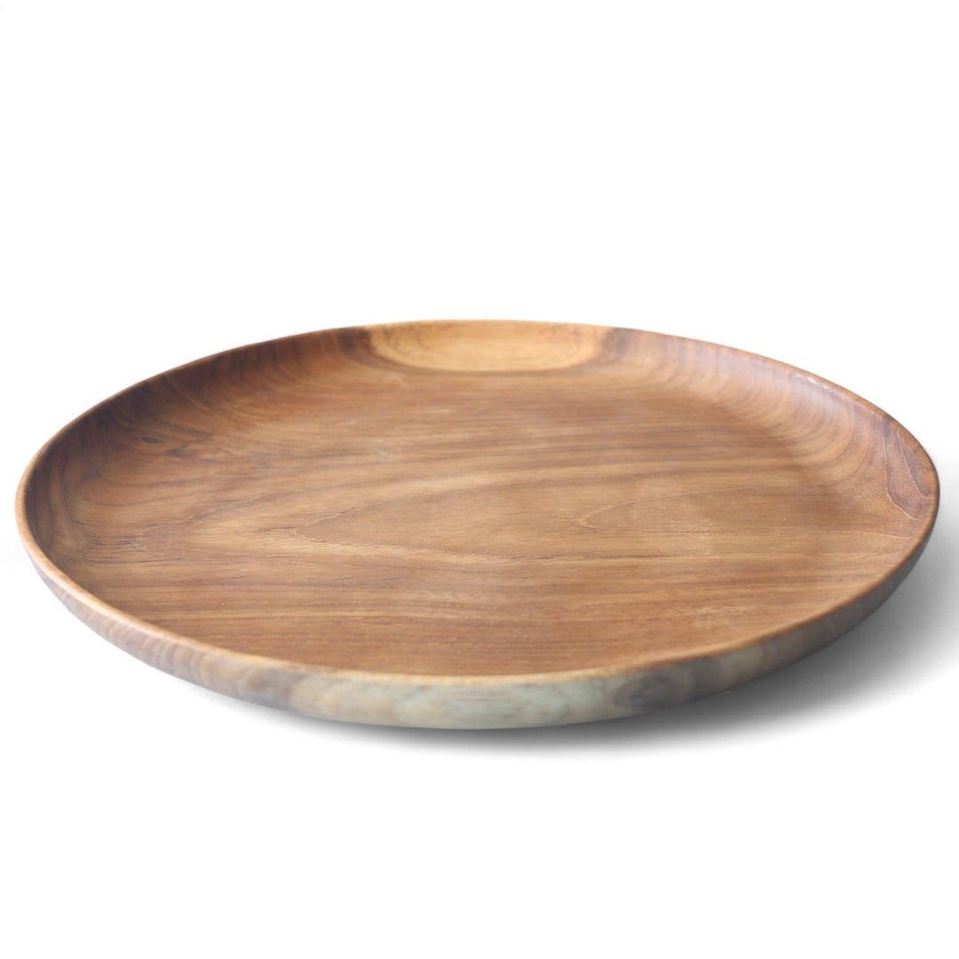 Teak Round Plate Plain
