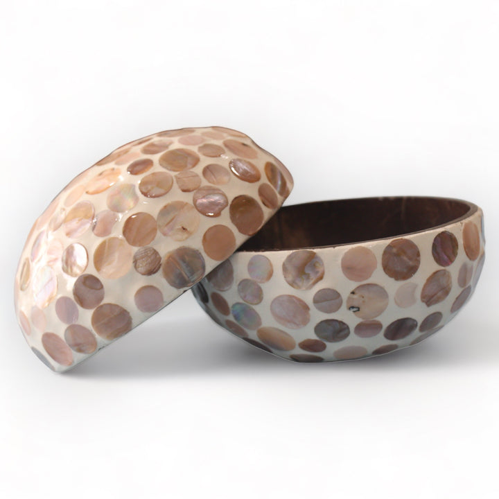 Polka Dots Seashell Coconut Bowl (500ml)