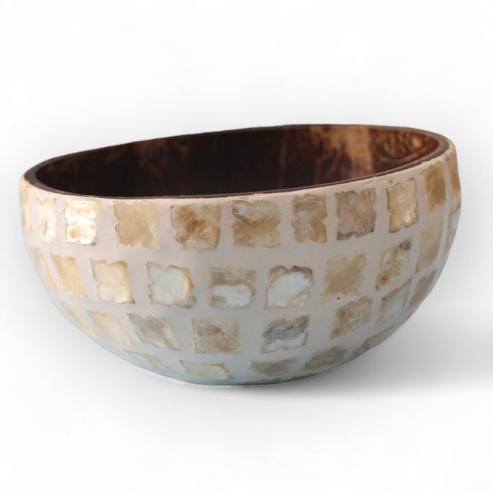 Golden Square Seashell Coconut Bowl (500ml)