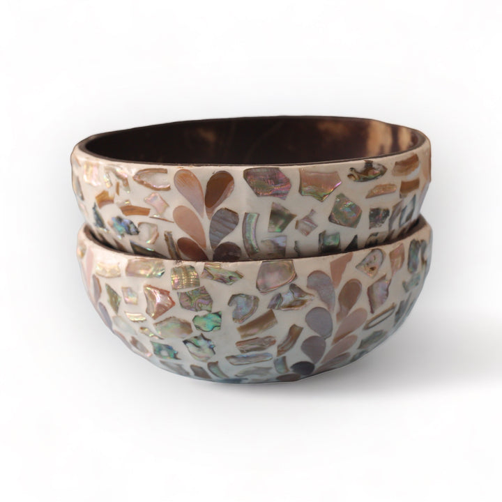 Random Floral Seashell Coconut Bowl (500ml)