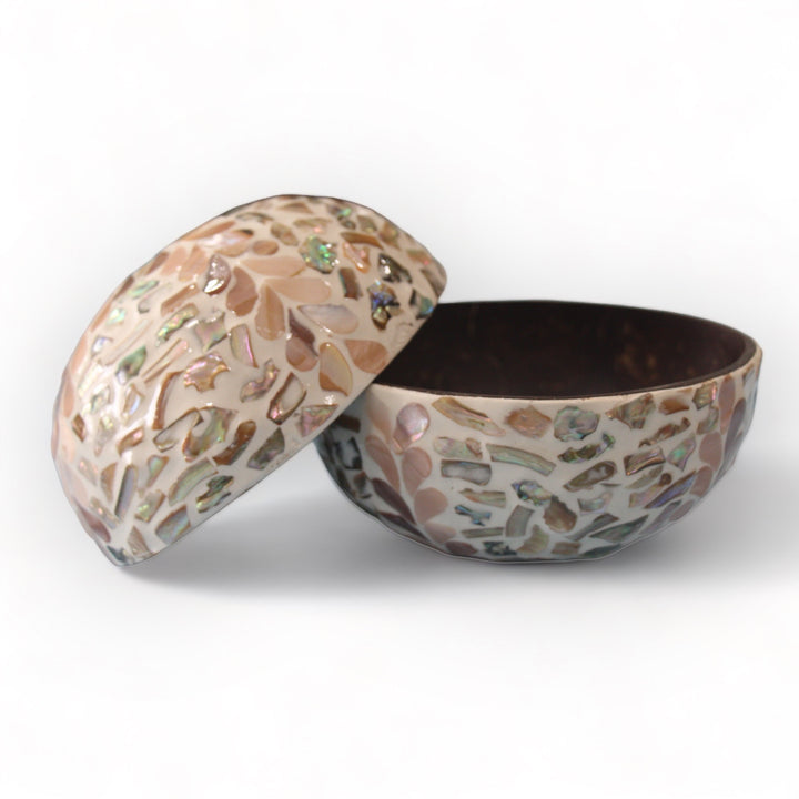Random Floral Seashell Coconut Bowl (500ml)