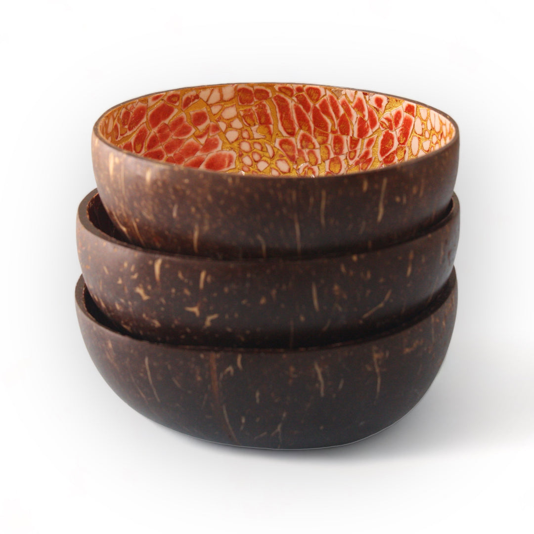 Egg Shell Inlaid Coconut Bowl (500ml)