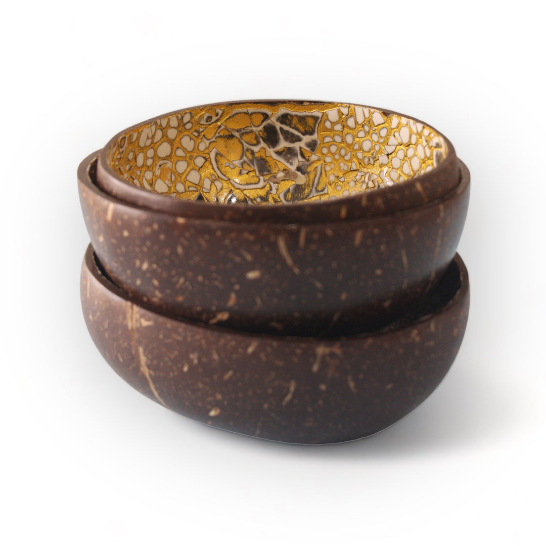 Egg Shell Inlaid Coconut Bowl (500ml)