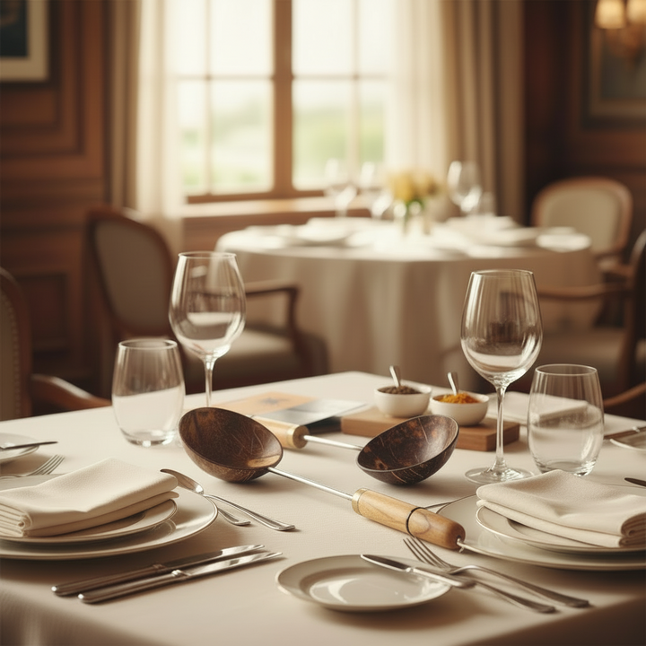 LARGE STEEL HANDLE LADLE