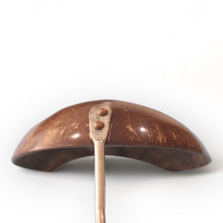 Coconut Shell Cooking Ladle With Stainless Steel Handle
