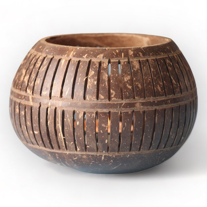 2-Set Striped Tea Light Candle Holders