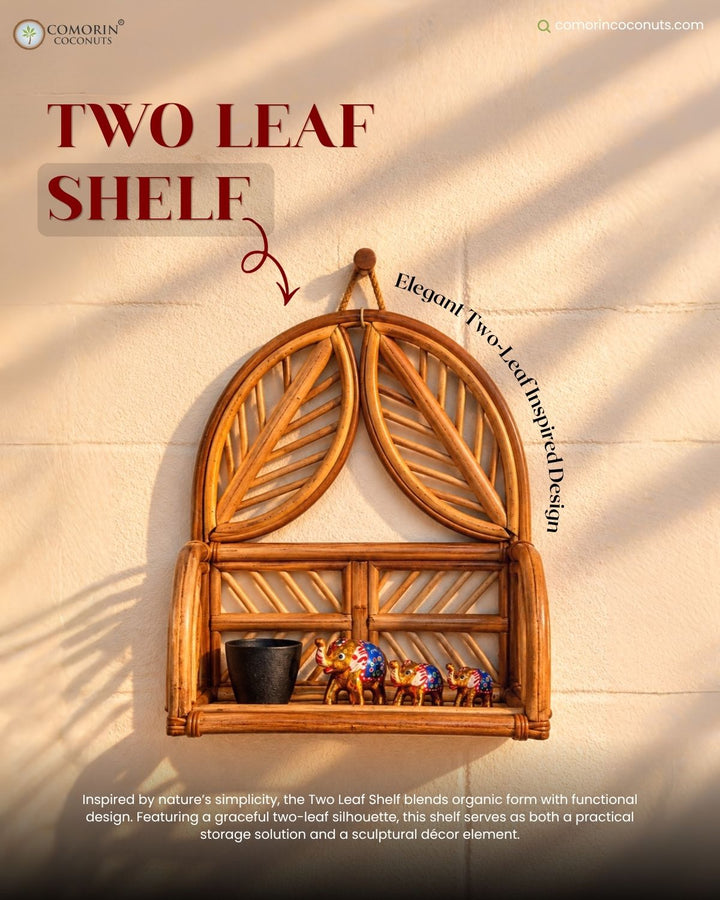 RATTAN WALL HANGING SHELF