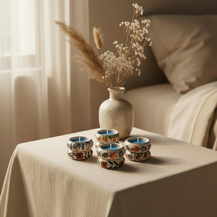 CERAMIC TEALIGHT CANDLE HOLDER (SET OF 6)