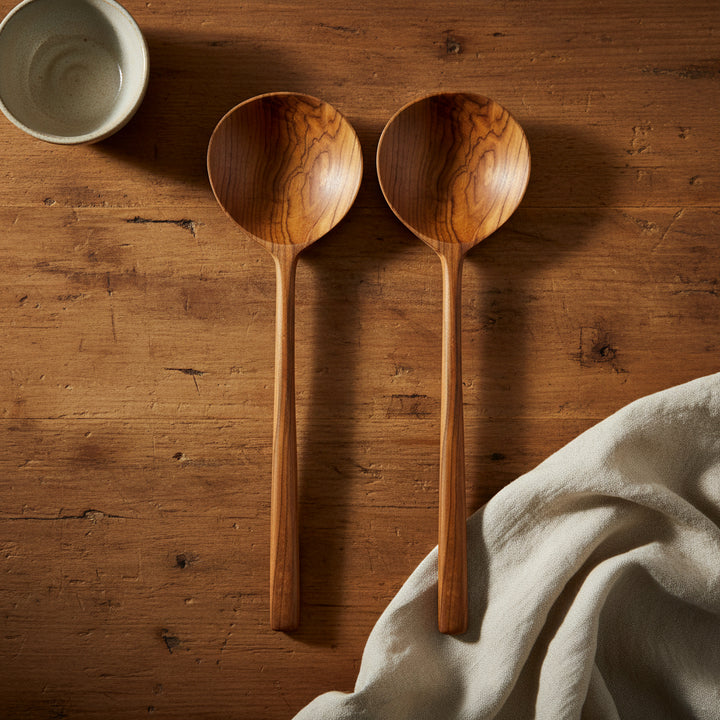 TEAK SERVING LADLE