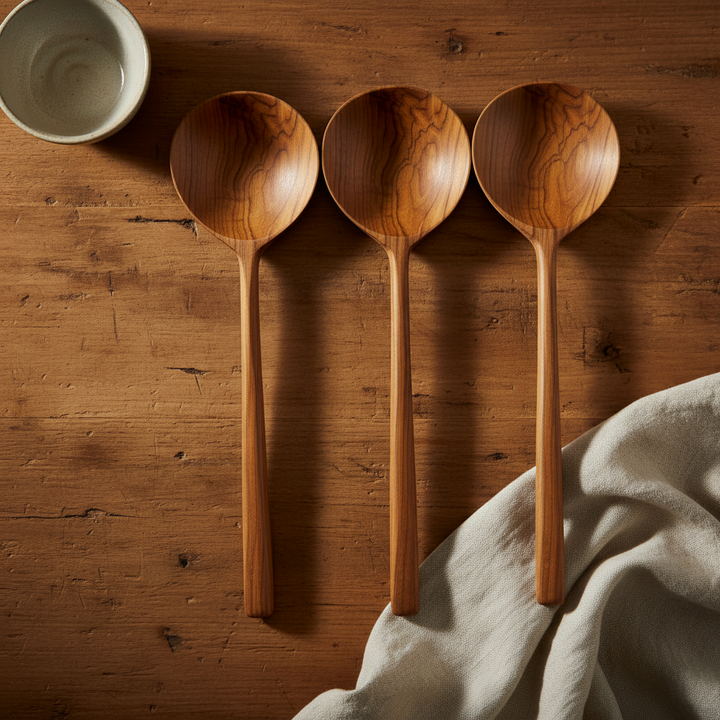 TEAK SERVING LADLE