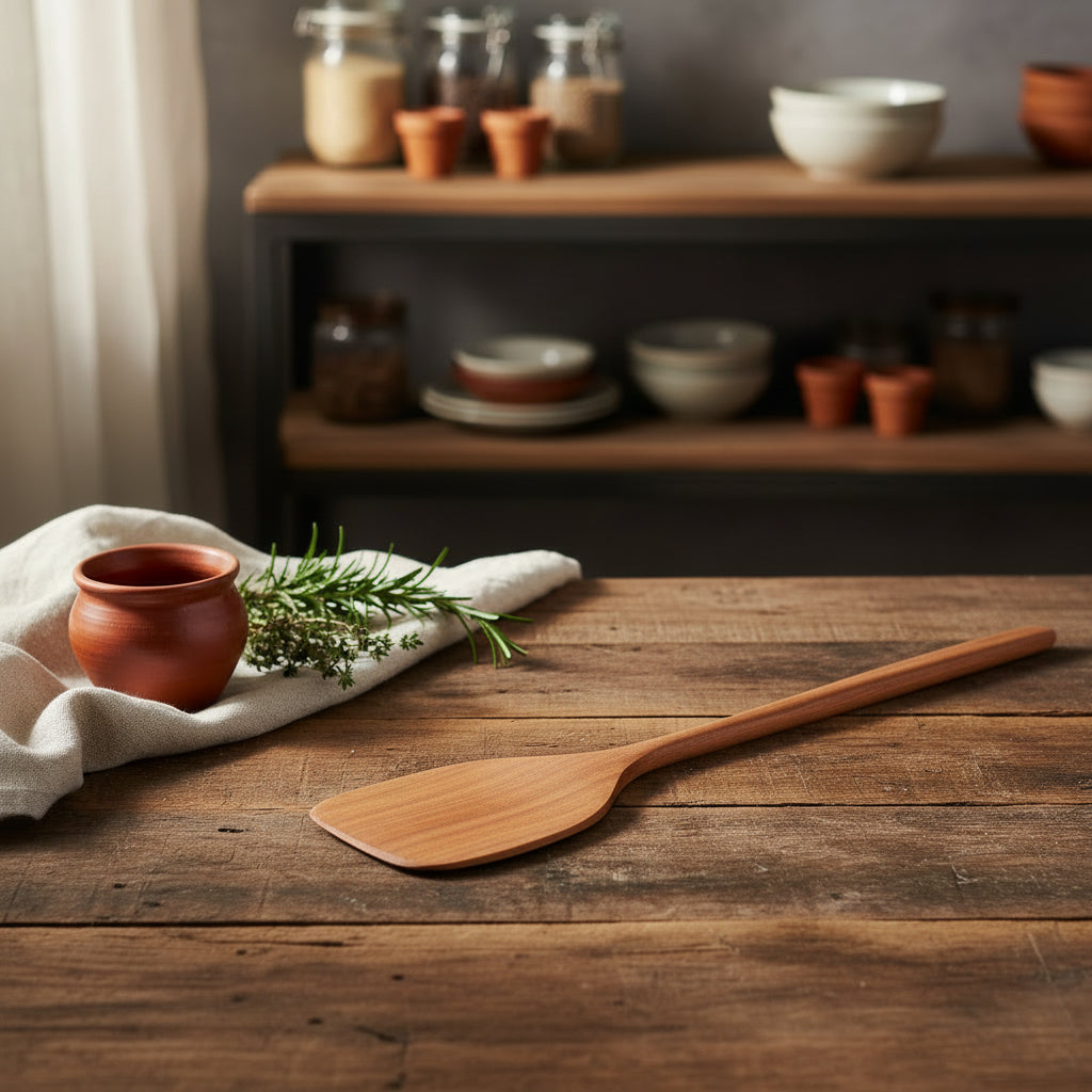 TEAK FRYING PADDLE