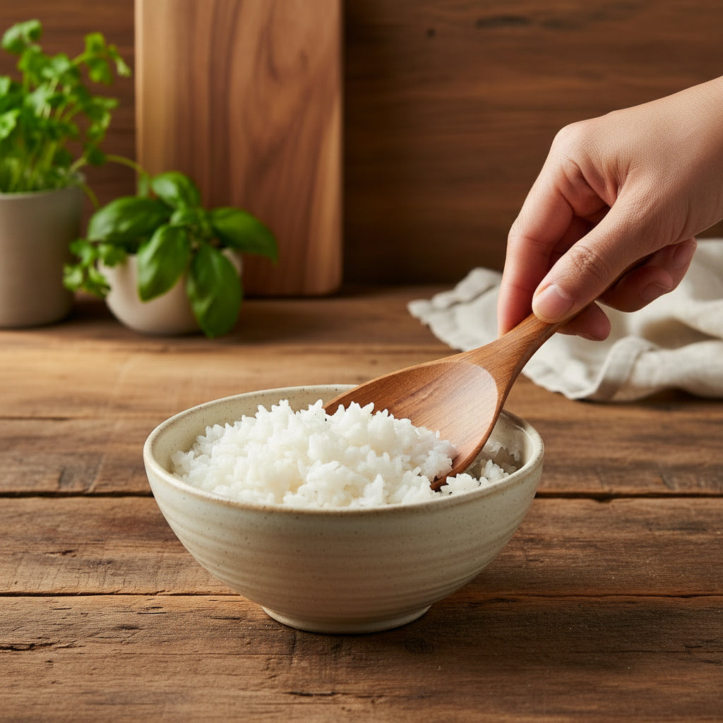 TEAK RICE SPOON