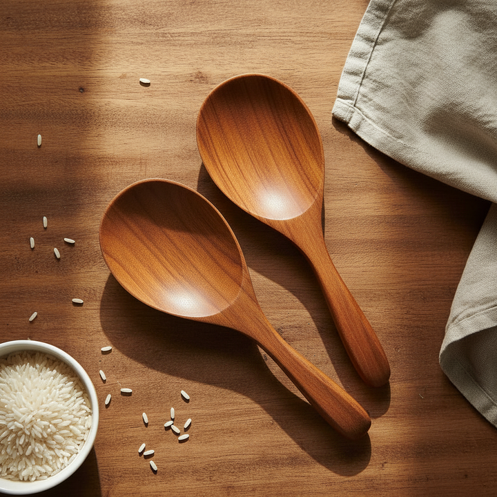 TEAK RICE SPOON