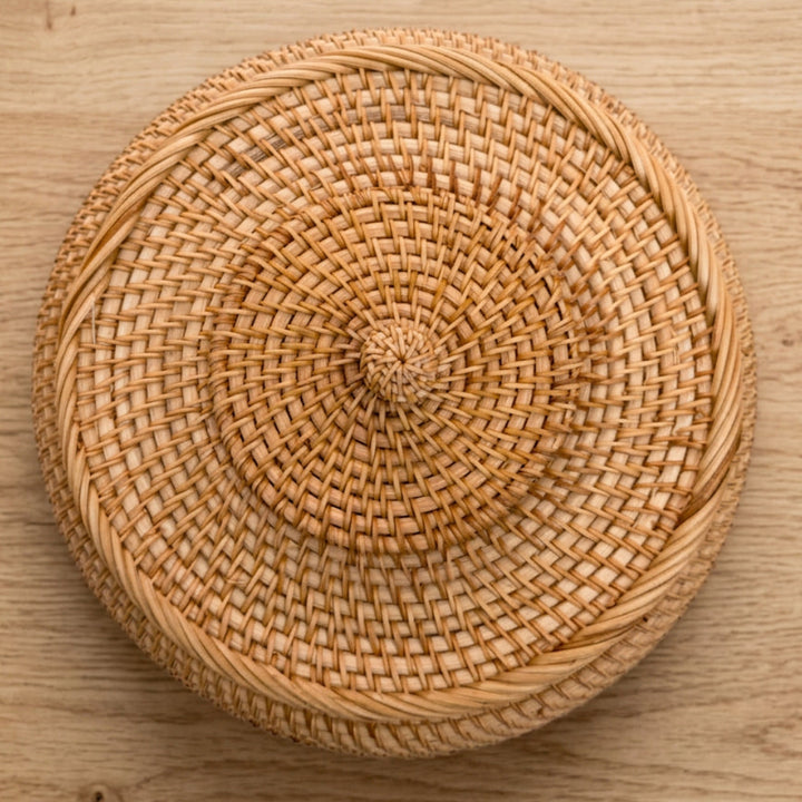 RATTAN STORAGE BASKET