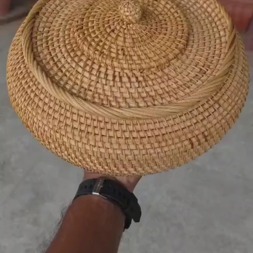 RATTAN STORAGE BASKET